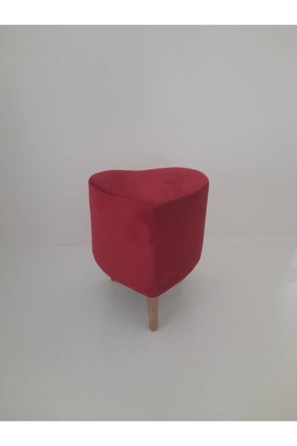 Mc Mobilya Sahra Kalp Puf Tabure Ayaklı - Resim 2