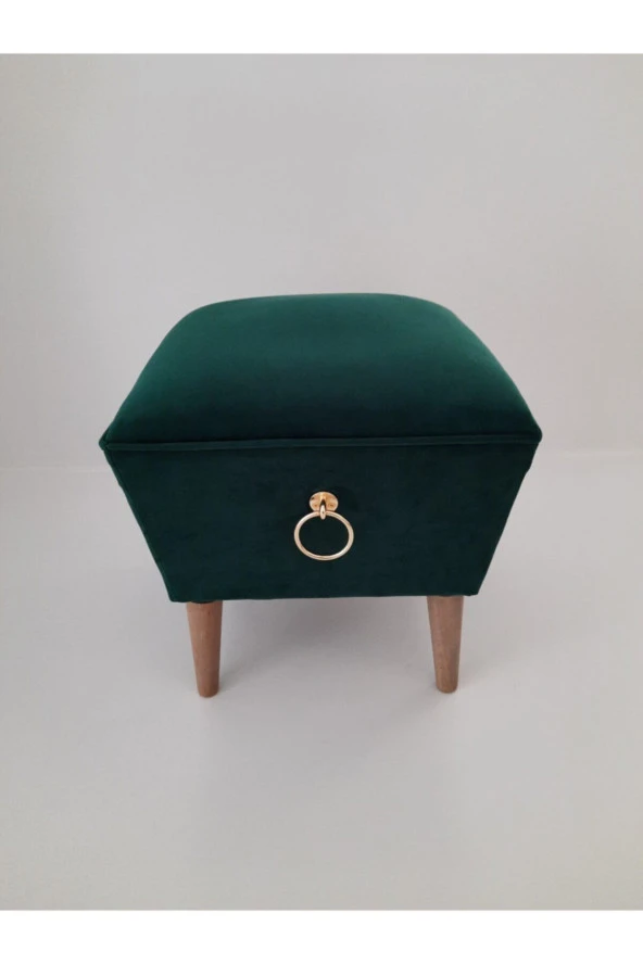 Mc Mobilya Sahra Puf Yeşil Halkalı Ayaklı - Resim 2