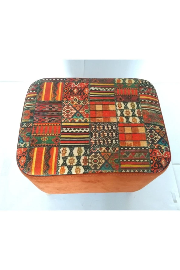 Pufidik Puf 50X40 Kilim Tarçın Desen - 2