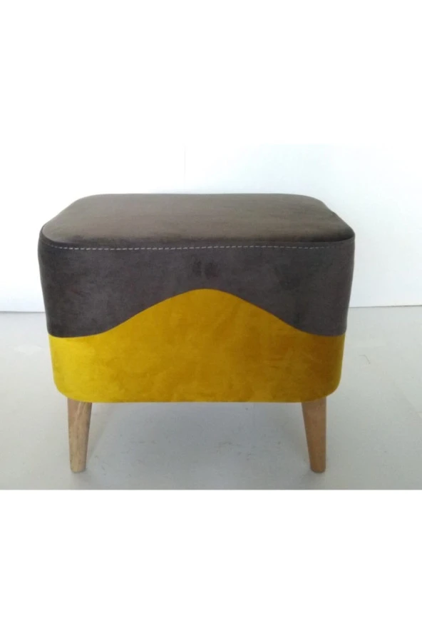 Pufidik Puf 50x40 Hardal Antresit