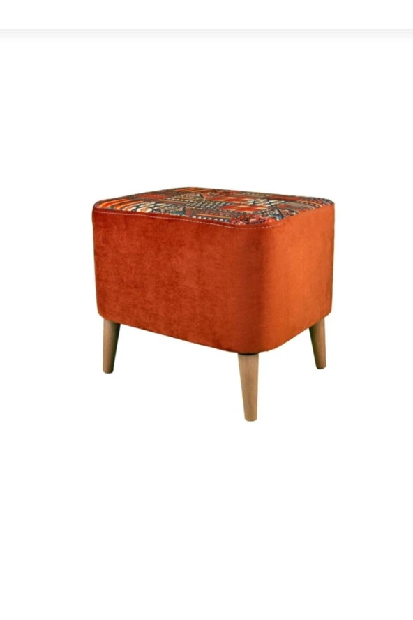 Pufidik Puf 50X40 Kilim Tarçın Desen - 3