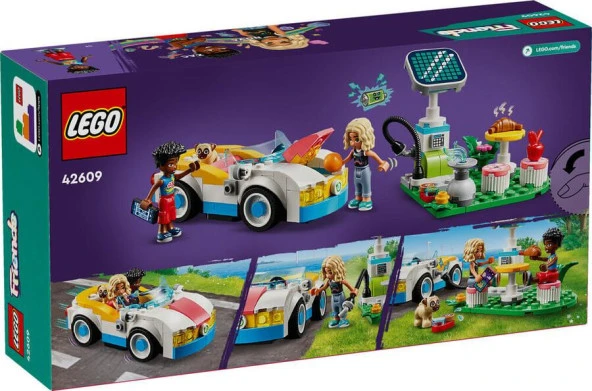 LEGO Friends 42609 Electric Car and Charger - Resim 2