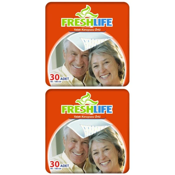 Freshlife 90x180 cm 30 Adet Yatak Koruyucu Örtü 2 Paket