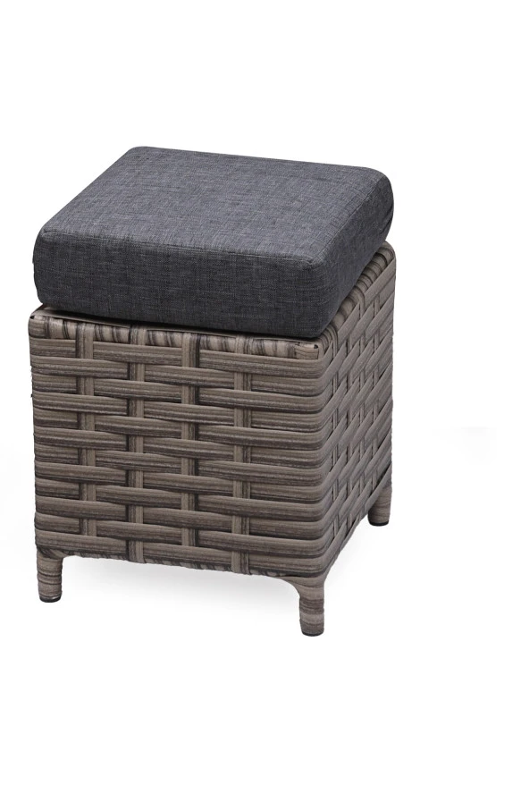 Grass Garden Açelya Rattan 3 1 1 Masa Bahçe Balkon Mobilyası Alüminyum Üzeri Örgü Rattan - 4