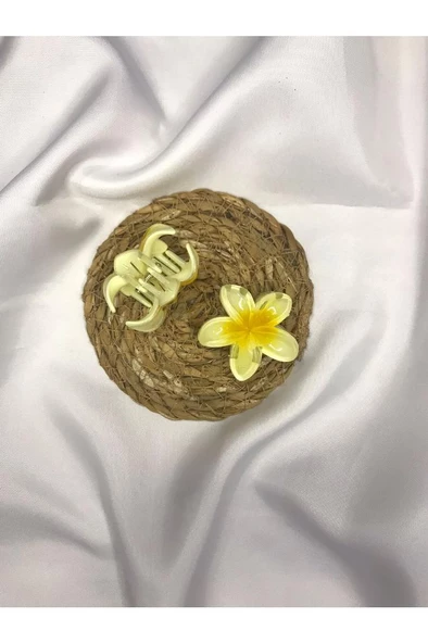 2'li Küçük Boy Lotus Çiçeği Mandal Toka 4.5 Cm - 3