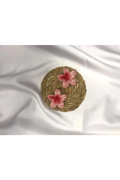 2'li Küçük Boy Lotus Çiçeği Mandal Toka 4.5 Cm - 5