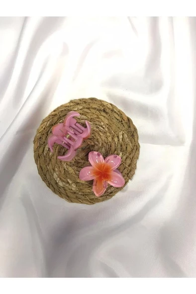 2'li Küçük Boy Lotus Çiçeği Mandal Toka 4.5 Cm - 11