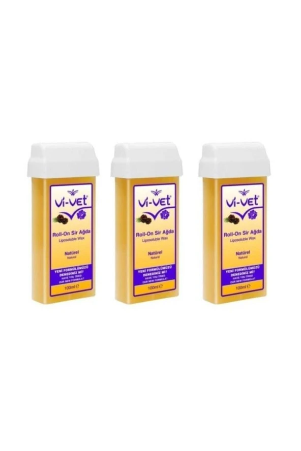 Vi-vet Roll On Kartuş Sir Agda Naturel 3 Adet