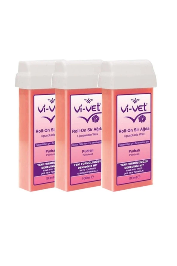 Vi-vet Pudralı Kartuş Sir Ağda 100 ml 3 Adet