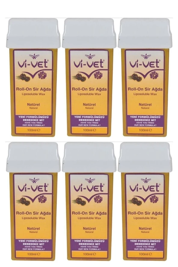 Vi-vet Natural Kartuş Sir Ağda 100 ml 6 Adet