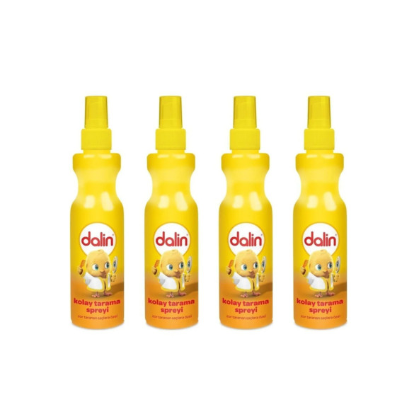 Dalin Kolay Tarama Saç Spreyi Badem Özlü 200 ml 4 Adet