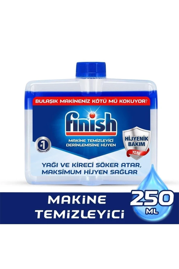 Finish Bulaşık Makinesi Temizleyici, Koku Giderici Hijyenik Bakım Sıvısı Normal 250 ml