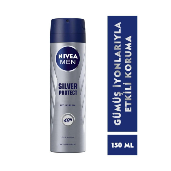 Nivea Men Sprey Deodorant Silver Protect 150 ml
