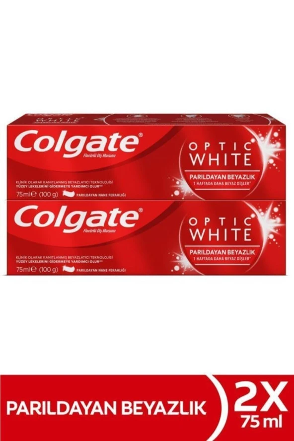 Colgate Optic White Parıldayan Diş Macunu 75 ml 2 Adet
