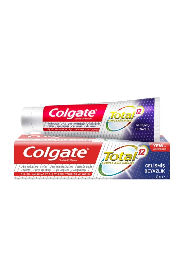 Colgate Colgate Total Gelişmiş Beyazlık Diş Macunu 50 Ml