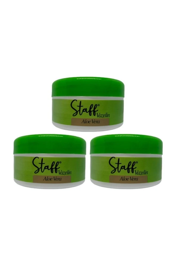 Staff Vazelin Aloe Vera 100 ml 3 Adet
