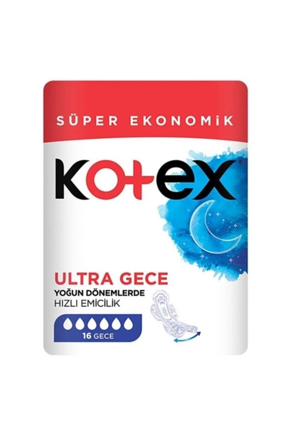 Kotex Ultra Natural Paket Gece 16'lı 1 Paket