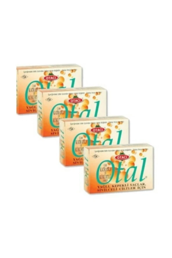 Otacı Otal Çam Katranlı Kükürtlü Sabun 80 gr 4 Lü Set