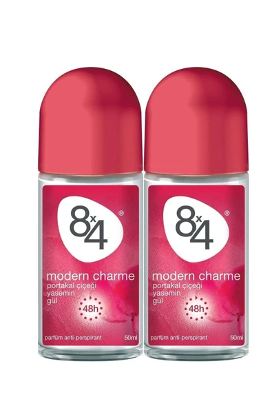 8x4 Kadın Roll-On  Modern Charme 50 ml 2 Adet