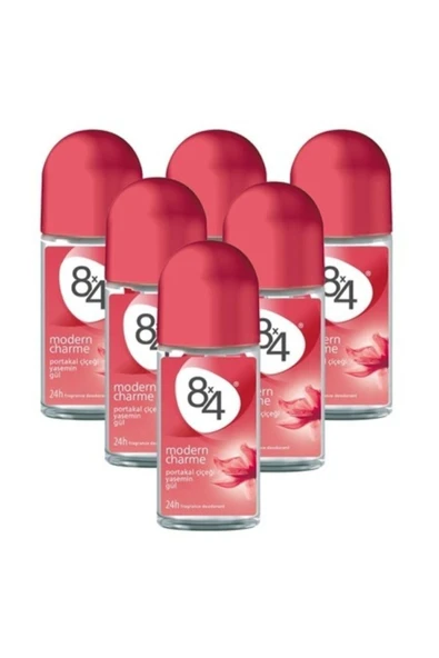 8x4 Roll-on Kadın Modern Charme 50 ml 6 Adet