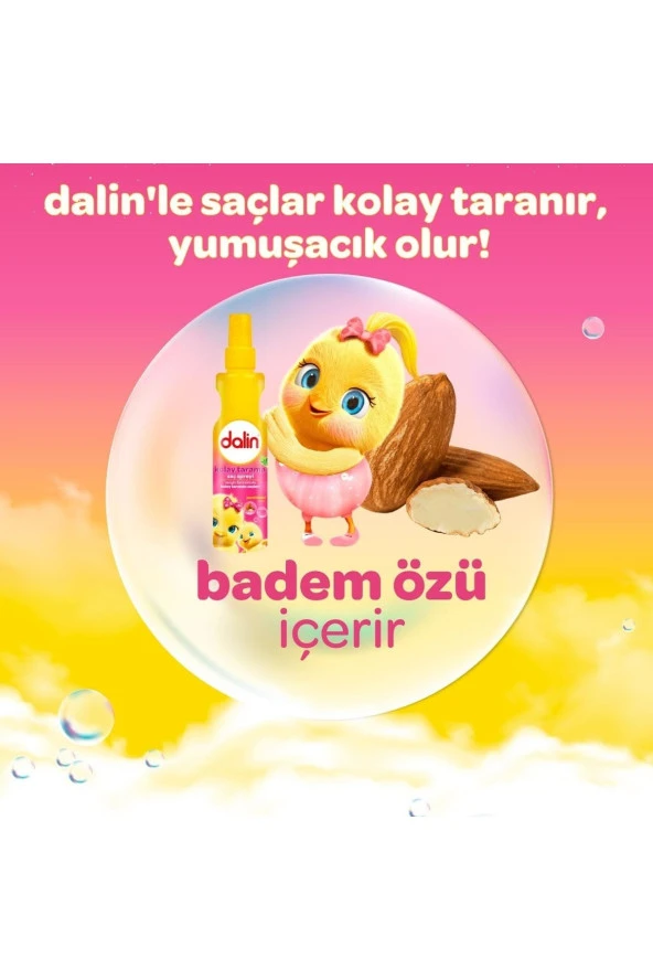 Dalin Kolay Tarama Saç Spreyi Badem Özlü 200 ml 3 Adet - 2