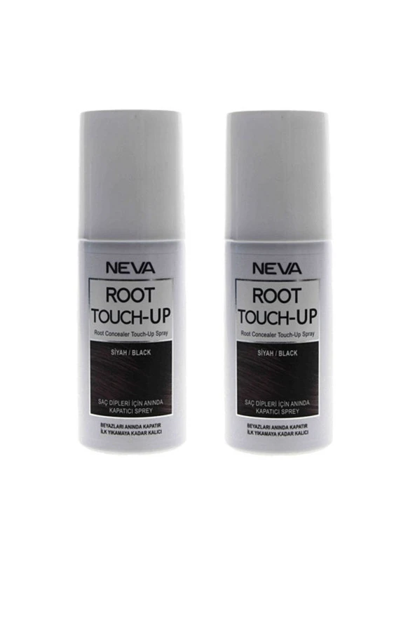 Neva Root Touch-up Siyah Sprey Saç Boyası 75 Ml 2 Adet