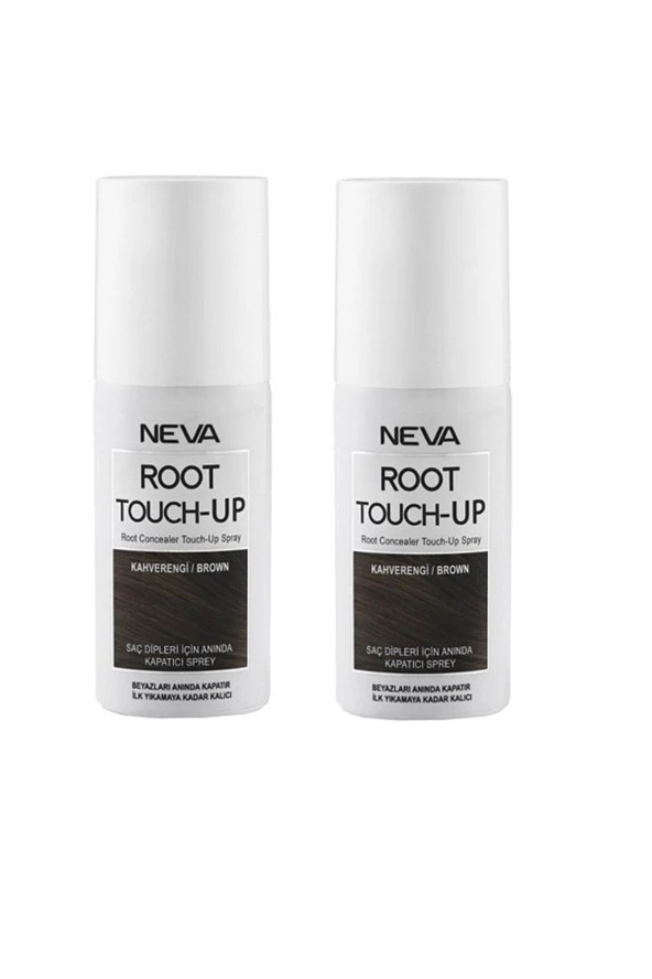 Neva Root Touch-up Koyu Kahverengi Rütuş Sprey Saç Boyası 75ml (2 adet)