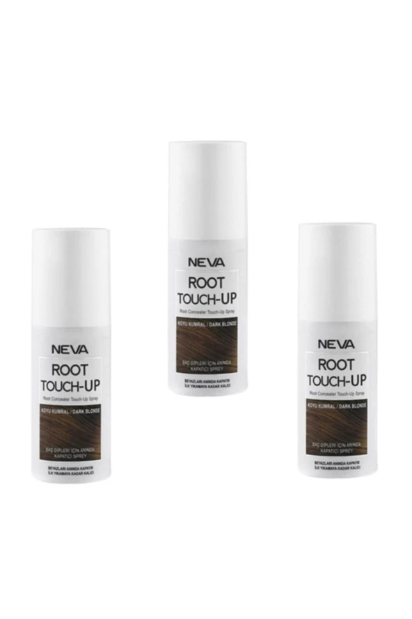 Neva Root Touch Up Sprey Koyu Kumral 75 Ml ( 3 Adet )