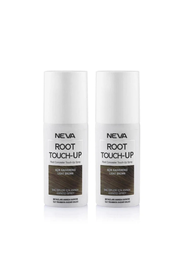 Neva Root Touch Up Kapatıcı Sprey 75 Ml Açık Kahve 2 Adet