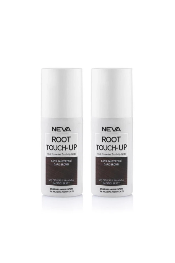 Neva Root Touch Up Kapatıcı Sprey 75 Ml Koyu Kahve 2 Adet