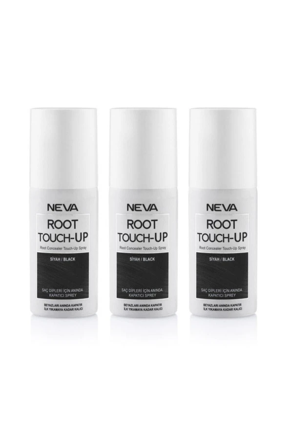 Root Touch-Up Neva Root Touch Up Kapatıcı Sprey 75 Ml Siyah 3 Adet