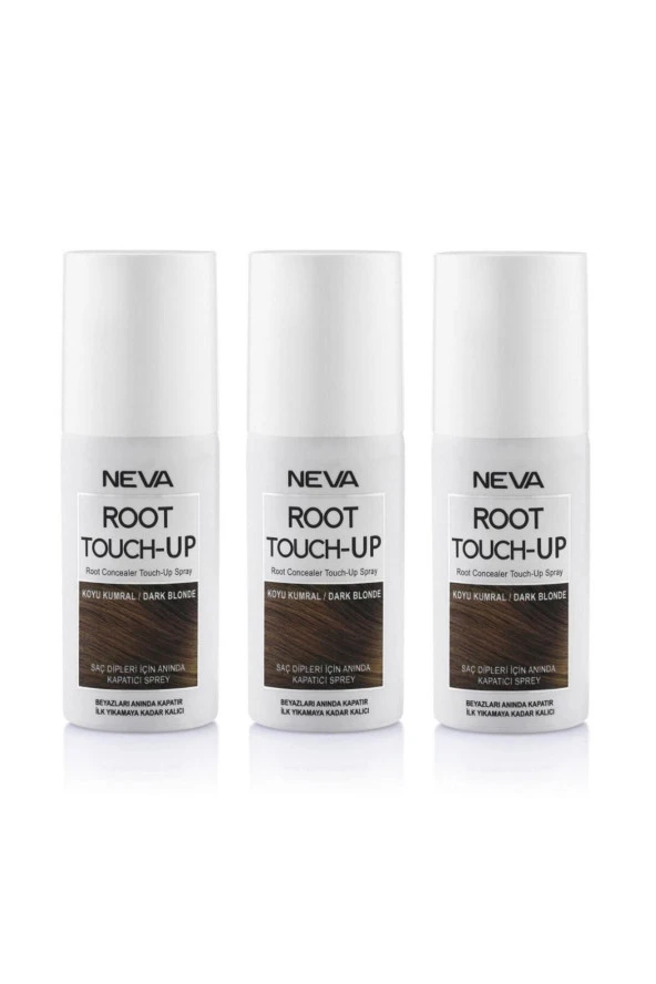 Neva Root Touch Up Kapatıcı Sprey Koyu Kumral 25 KULLANIM 75 ml 3 Adet
