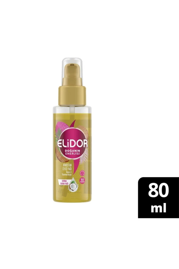 Elidor Serum Saç Bakım Yağı Hindistan Cevizi Yağı Onarıcı Ve Yıpranma Karşıtı 80 ml