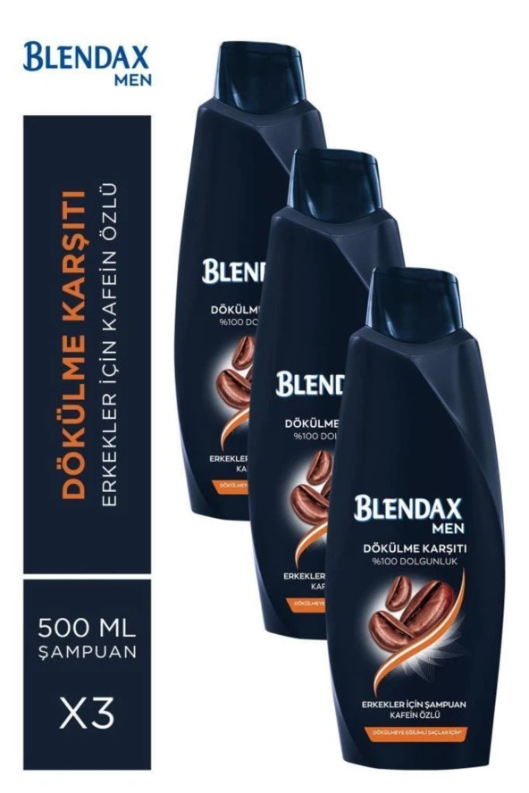 Blendax Saç Dökülmesine Karşı Kafein Özlü Şampuan 500 ml Adet