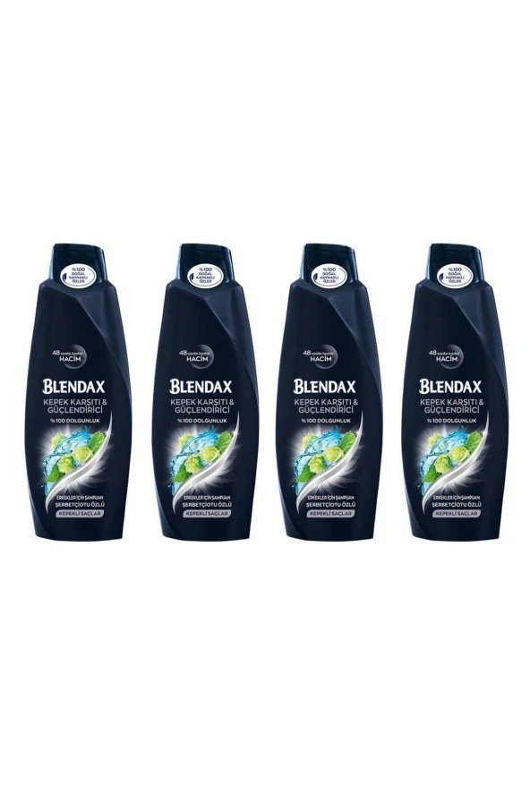 Blendax Şampuan Men Kepeğe Karşı Doğal Kil Özlü 500 ml 4 Adet