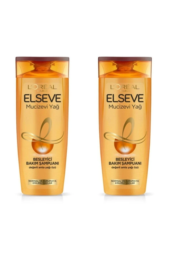 Elseve Şampuan Mucizevi Yağ  400 ml 2 Adet