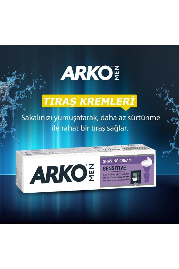 Arko Tıraş Kremi Sensitive 90 gr 4 Adet - 2
