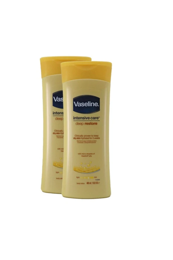 Vaseline Vücut Losyonu Onarıcı Kuru Ciltlere 400 ml 2 Adet