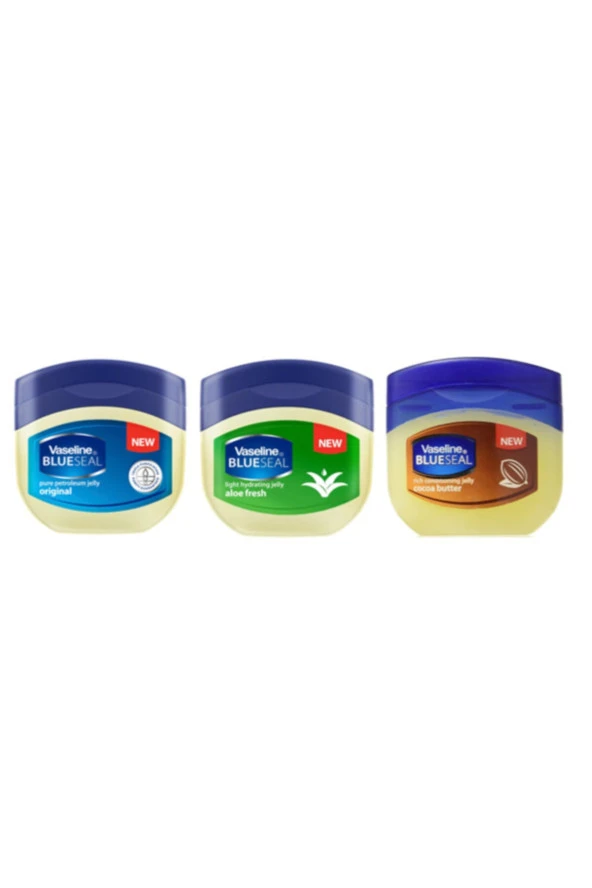 Vaseline Blueseal Jel Nemlendirici 100 gr Cocoa Butter + Aloe Fresh + Original 3 Adet