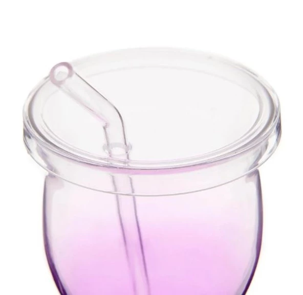 Cam Pipetli Bardak 480 Cc Mor - 3