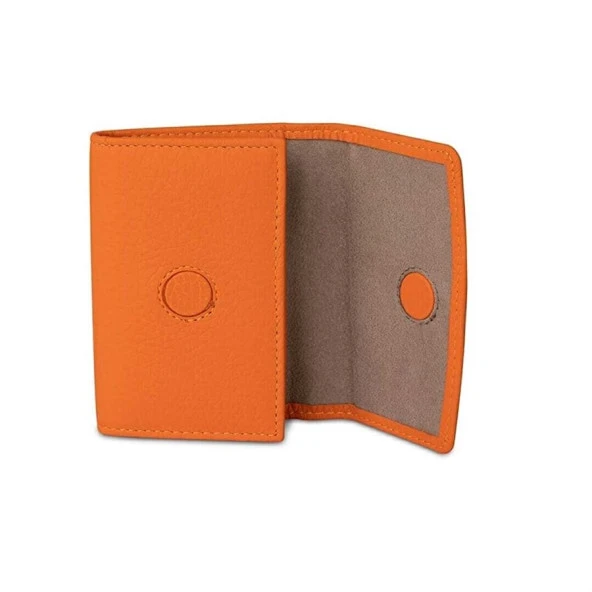 Grande Hakiki Deri Kartlık Turuncu 841 - Resim 3