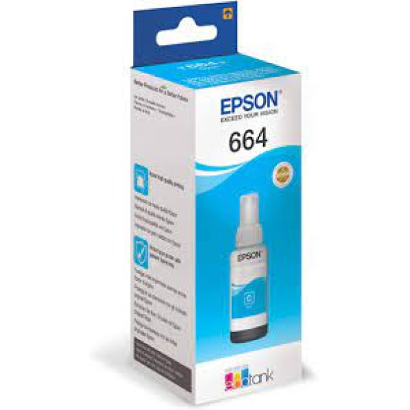 Epson 664 Orj Akıllı Mavi Mürekkep