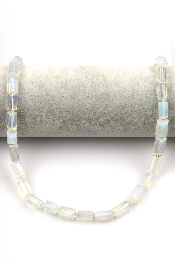 Cam Opal Doğal Taş Dizi Boru Kesim - Resim 2