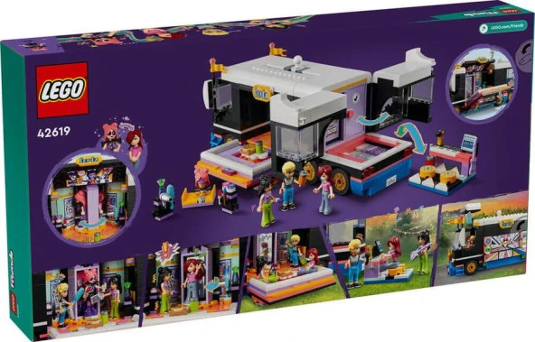 LEGO Friends 42619 Pop Star Music Tour Bus - 2