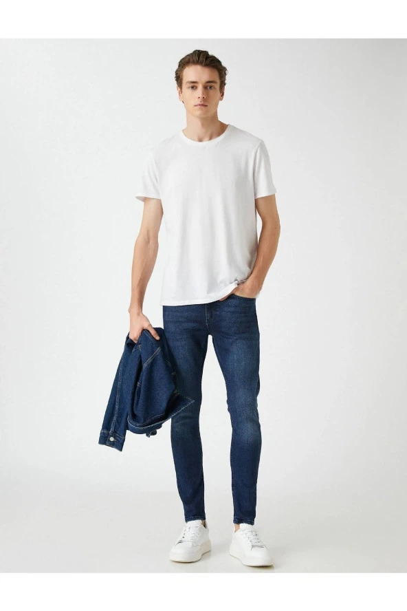 3sam40058nd Super Skınny Erkek Jean Pantolon Indigo Stone