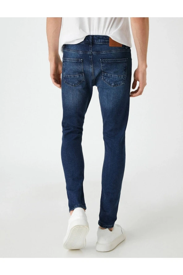 3sam40058nd Super Skınny Erkek Jean Pantolon Indigo Stone - 5