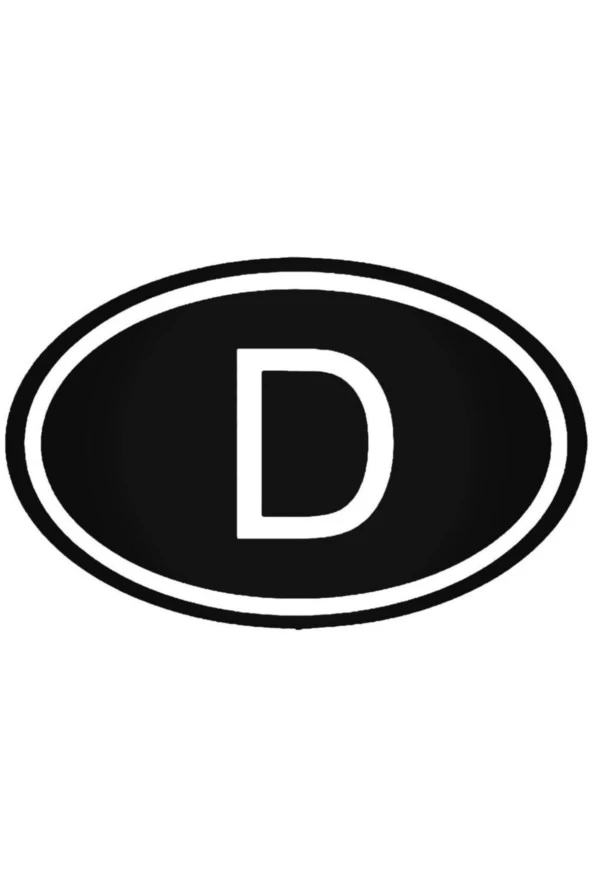 D Almanya Ülke Logosu Oto Sticker 10 x 6 cm