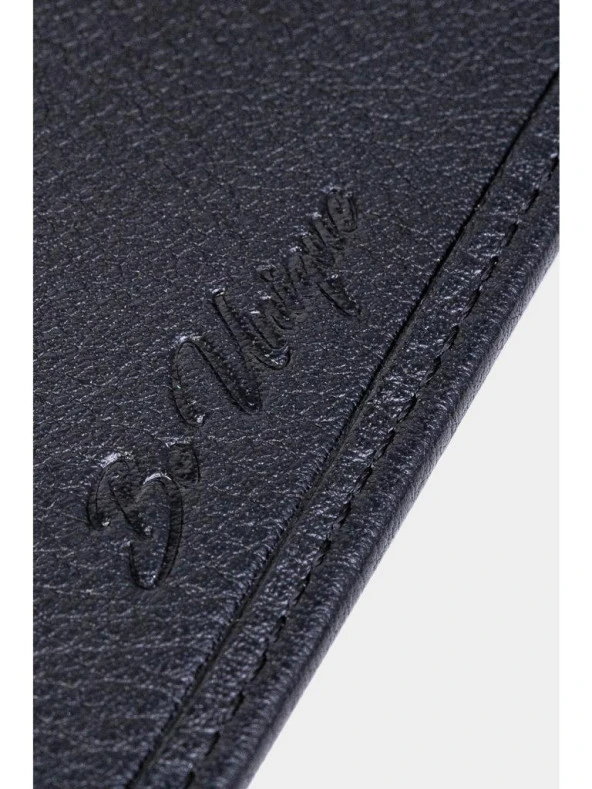 Grande Hakiki Deri Erkek Cüzdan Siyah 1729 - Resim 4