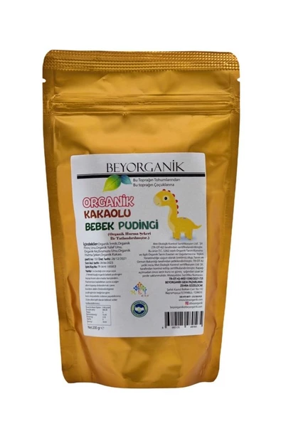 Organik Kakaolu Bebek Pudingi 200 Gr (organik Hurma Tozu Ile Tatlandırılmış)