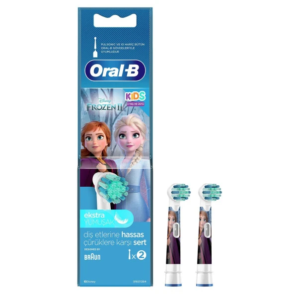 Oral-B Şarjlı Diş Fırçası Yedek Başlık Frozen 2'li